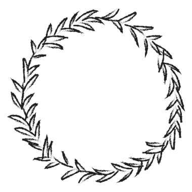 Arkaplanda şeffaf png üzerinde siyah çelenk