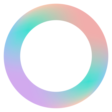 Renkli halka gradyan ögesi şeffaf png