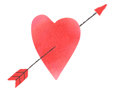 Kalp oku ögesi png şeffaf arkaplan