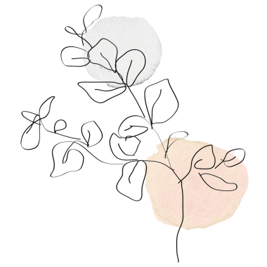 Png yaprağı şeftali rengi turuncu çizgi sanat minimum tasarım elementi