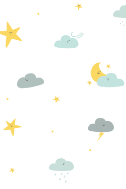 Png gece aralıksız desen arkaplan karalama bulutları ve çocuklar için yıldız