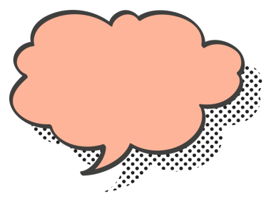 PNG konuşma balonu çıkartması, çizgi film yarım ton stili