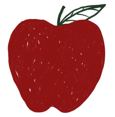 Elmalı PNG meyve karalama etiketi
