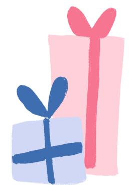 Doğum günü hediyesi PNG çıkartması, kutlama illüstrasyonu