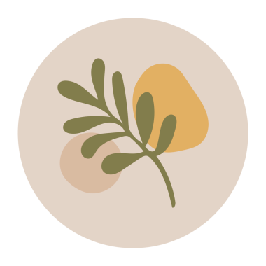 Estetik Instagram Vurgulama simgesi png, dünya ton tasarımında yaprak karalama