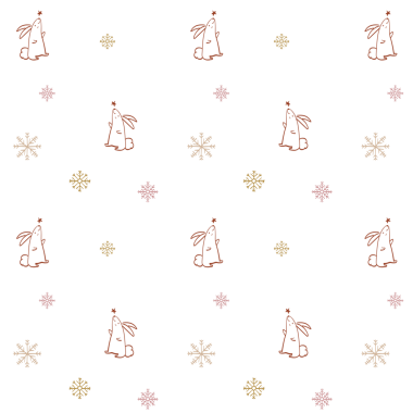 Şenlik tavşanı desenli arka plan şeffaf, Noel karalaması pembe