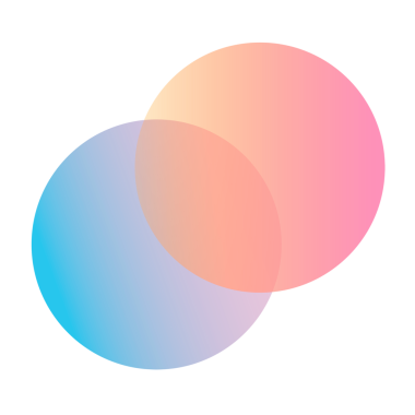 PNG yuvarlak gradyan iş logosu ögesi clipart, modern tasarım etiketi