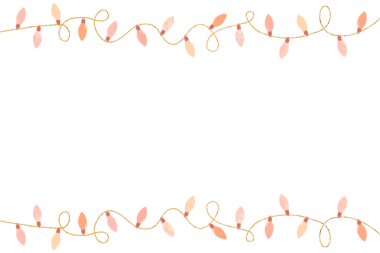 Pastel ışıklar çerçeve, kutlama, şeffaf arkaplan