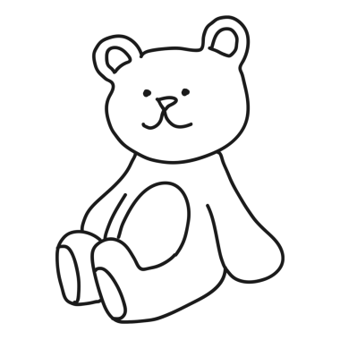 Oyuncak ayı png çıkartması, bebek, şeffaf arkaplan