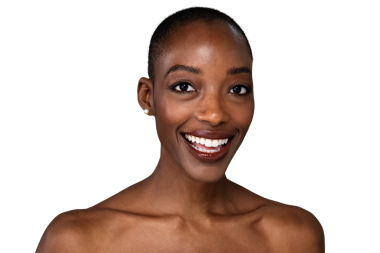 Mutlu çıplak siyah kadın şeffaf png