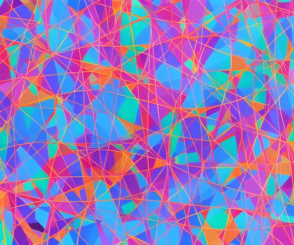 Красочный Фон Мозаичными Линиями Геометрический Узор Лицензионные Стоковые Изображения
