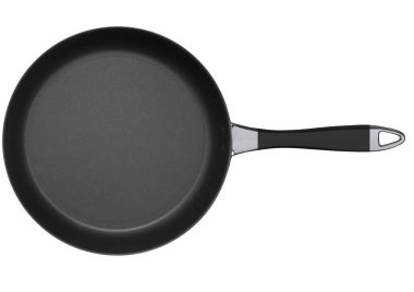 Beyaz arkaplanda yemek pişirmek için pan