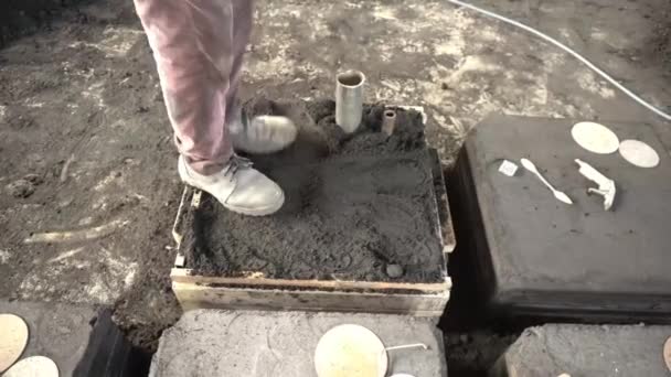 アルミニウム鋳造のための金型を準備するプロセス — ストック動画
