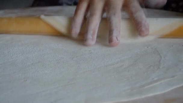 Hausgemachtes Brot Dorf Backen — Stockvideo