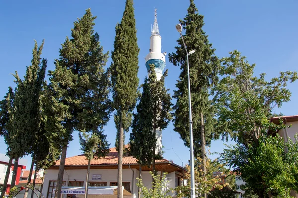 Camiinin cam ağaçları arasında.