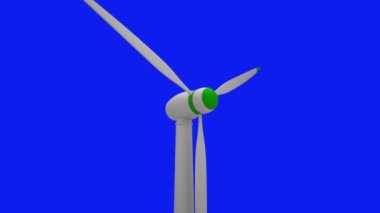 Rüzgar Enerjisi ve Mavi Arkaplan