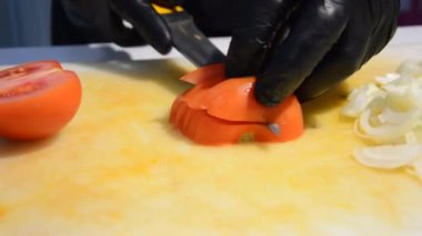 Making fresh food in the kitchen