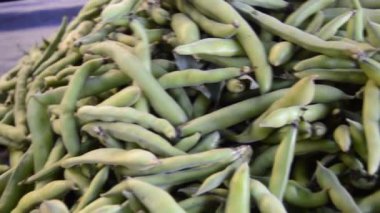 fresh beans at the farmer's market