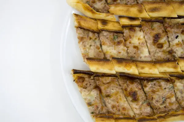 Turkish pizza and wraps with salad