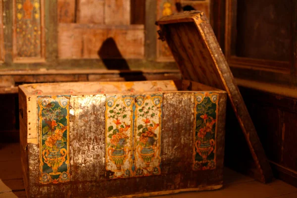old chest in historic house