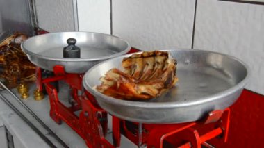 Baked from the Oven is cut into pieces and prepared for serving to the table.