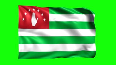 yeşil ekran animasyon abhazya bayrağı