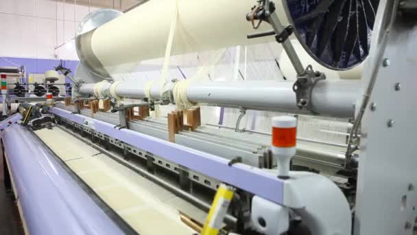Telar Textil Automático Moderno — Vídeos de Stock
