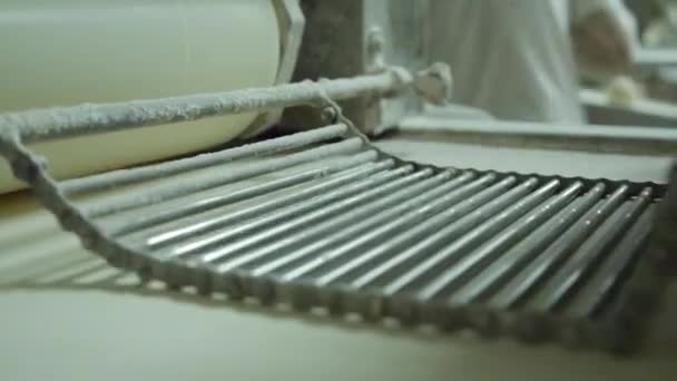 Ekmek Yapma Sürecindeki Makineler — Stok video