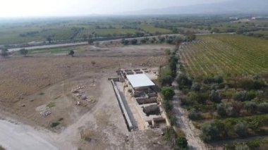 Eski tripolis şehrinin hava görüntüsü.