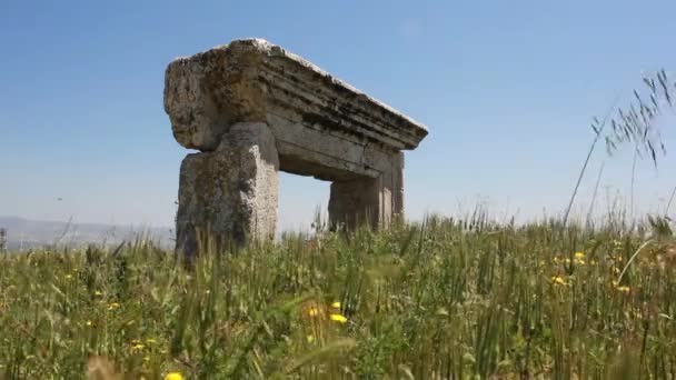 Древний Город Лаодикия Возникший После Археологических Раскопок — стоковое видео