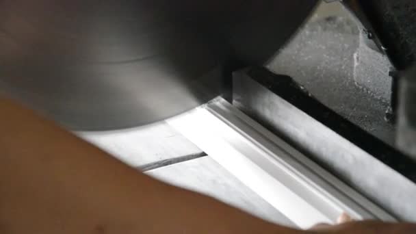 工厂生产的折叠式窗帘 — 图库视频影像