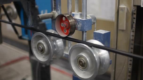 Fabricación Cable Metal Fábrica — Vídeo de stock