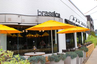 Bexley Ohio 9 Eylül 2023 Brassica Akdeniz yemek restoranı.