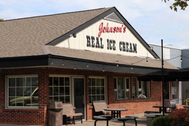 Bexley Ohio 9 Eylül 2023 Johnsons Dondurma Dükkanı