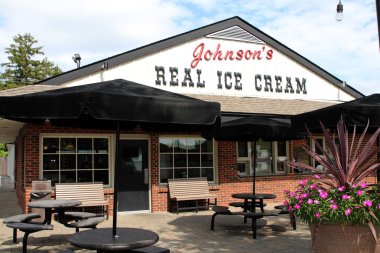 Bexley Ohio 9 Eylül 2023 Johnsons Dondurma Dükkanı
