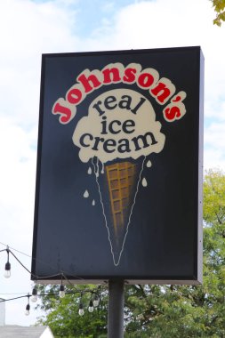 Bexley Ohio 9 Eylül 2023 Johnsons Dondurma Dükkanı