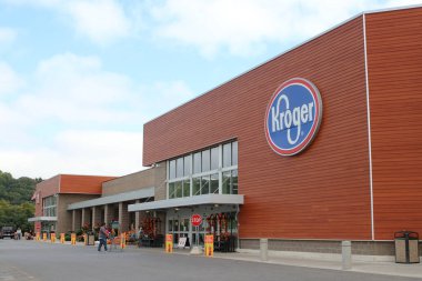 Lancaster Ohio 14 Ekim 2020 Kroger Market.