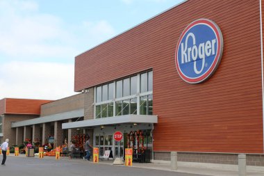 Lancaster Ohio 14 Ekim 2020 Kroger Market.