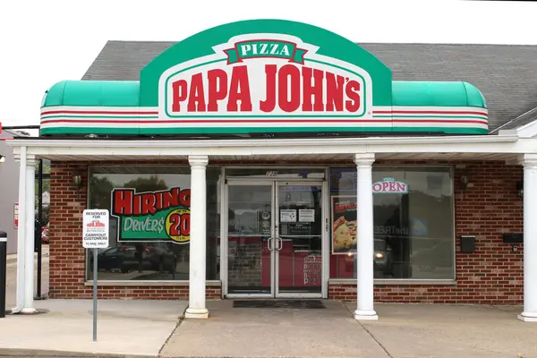 Lancaster, Ohio 5 Ekim 2020 Papa John 's Pizza Shop.
