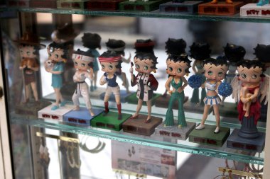 Paris France July 9, 2023 Betty Boop Figurine Collection clipart