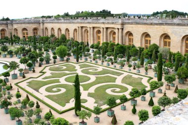 Paris Fransa 10 Temmuz 2023 Versailles Sarayı 16. Louis 'den 16. Louis' e kadar Fransız krallarının başlıca ikametgahıydı. Burada Versailles Bahçesi