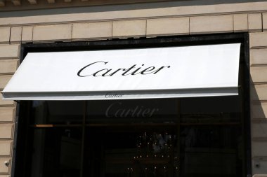 Paris Fransa Temmuz 08, 2023 Champs Elysees Cartier Mağazası