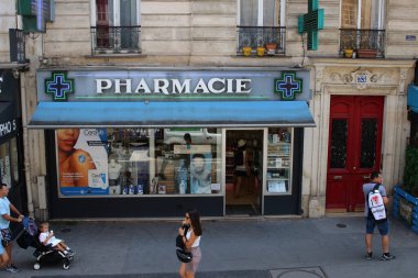 Paris Fransa 11 Temmuz 2023 Pharmacie merkezi Paris