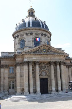 Paris Fransa 11 Temmuz 2023 ünlü Latin Mahallesi 'nde yer alan Panthon, Fransız ulusunun tapınağı olarak bilinir..