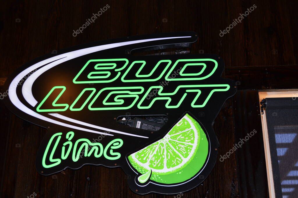Columbus,OH/USA July 24,2017:Bud Light Neon Signs typically found in bars and lounges.