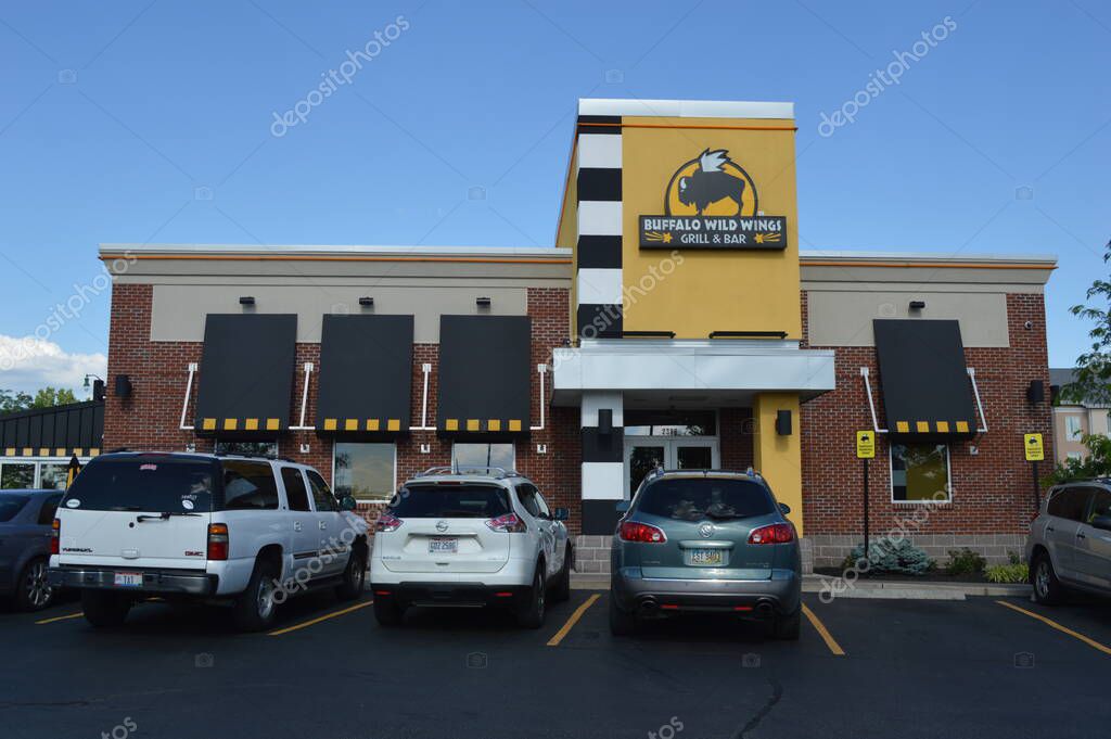 Columbus,OH /USA - July 24,: Buffalo Wild Wings restaurant. Buffalo Wild Wings Grill & Bar is a casual dining restaurant and sports bar franchise in the United States.