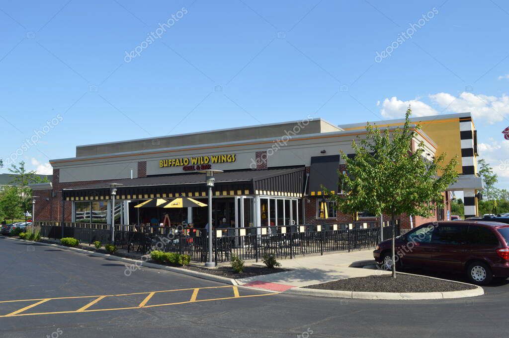 Columbus,OH /USA - July 24,: Buffalo Wild Wings restaurant. Buffalo Wild Wings Grill & Bar is a casual dining restaurant and sports bar franchise in the United States.