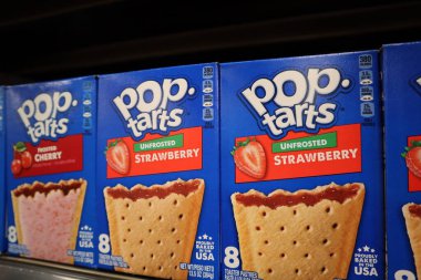 Columbus Ohio 16 Aralık 2024 Kelloggs Çilekli Poptart Pastaları