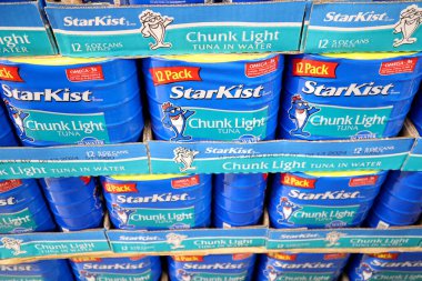 Columbus, Ohio-ABD 19 Nisan 2020 Çok Paketli Starkist Tuna.