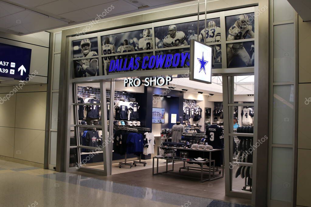 Dallas Texas August 11, 2025  Shopping for Dallas Cowboys merchandise at the Pro Shop in Dallas